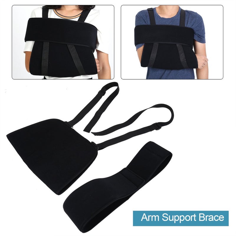 woobles Medical Arm Support-- Adjustable Medical Arm Shoulder Support Sling Immobilizer Brace Fractured Arm Strap (L) - Image 3